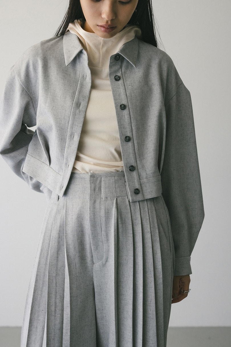 メランジショートシャツ 詳細画像 L/GRY 6