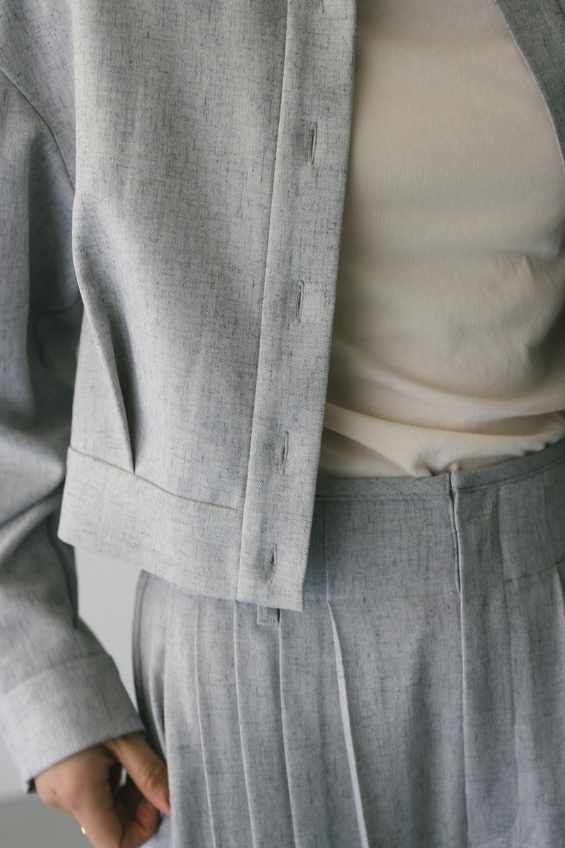 メランジショートシャツ 詳細画像 L/GRY 8