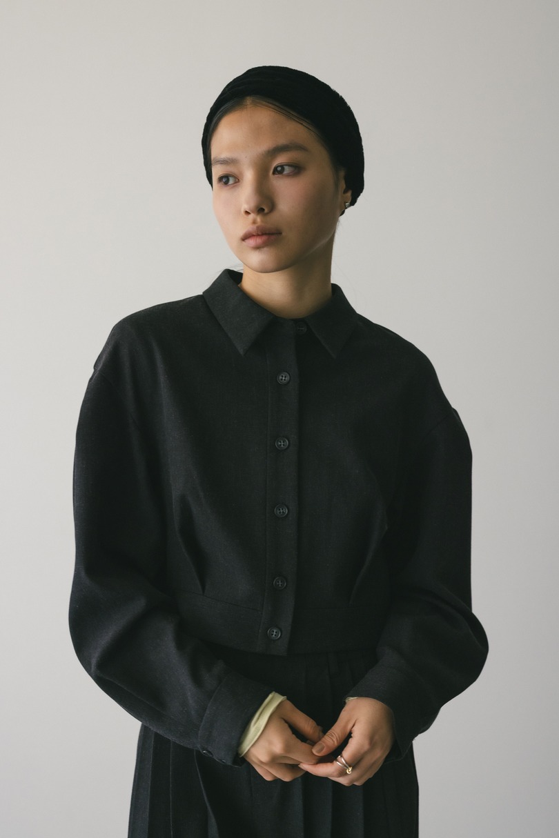 メランジショートシャツ 詳細画像 C.GRY 4