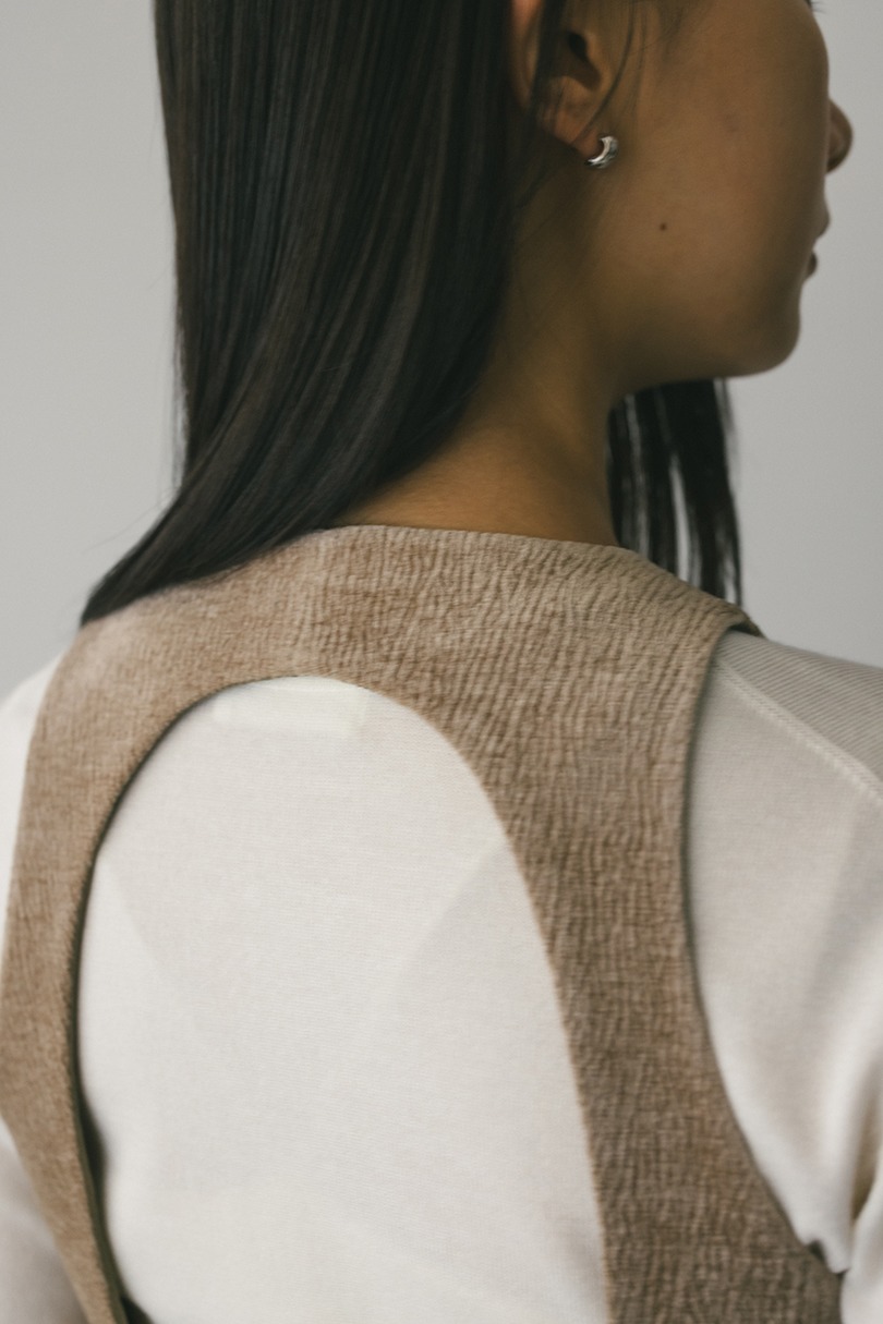 バックオープンベロアベスト 詳細画像 BEG 10