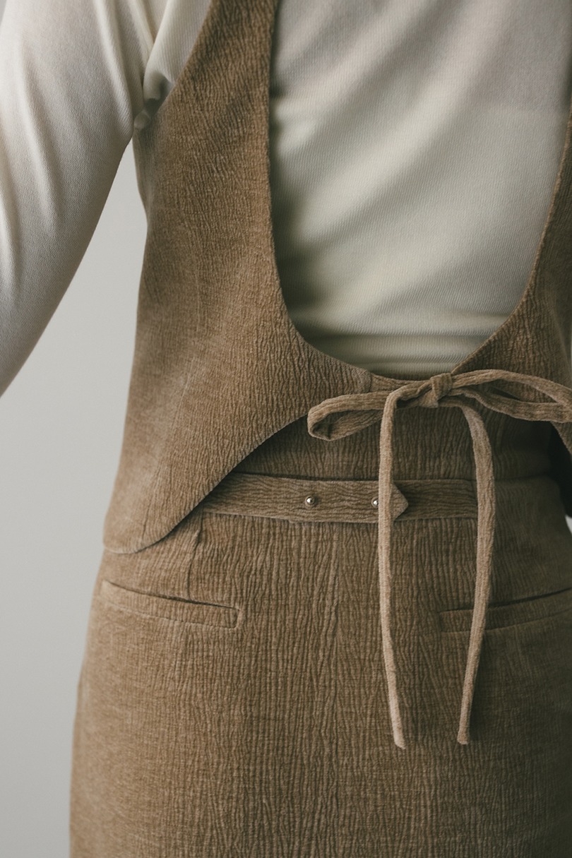 バックオープンベロアベスト 詳細画像 BEG 11