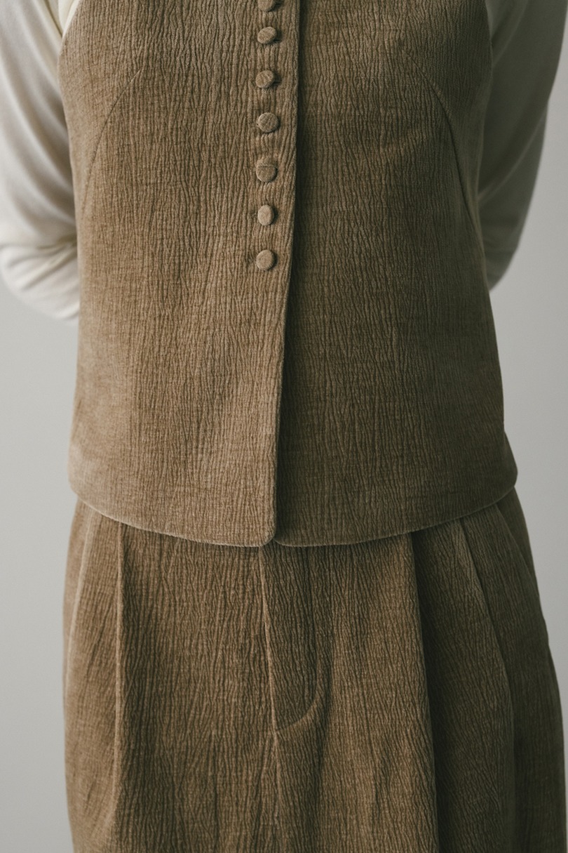 バックオープンベロアベスト 詳細画像 BEG 8