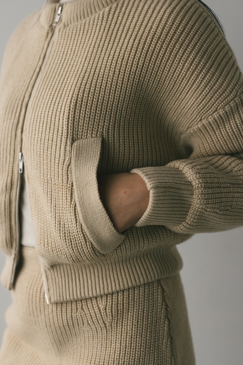 ニットパッファーブルゾン 詳細画像 IVOY 3