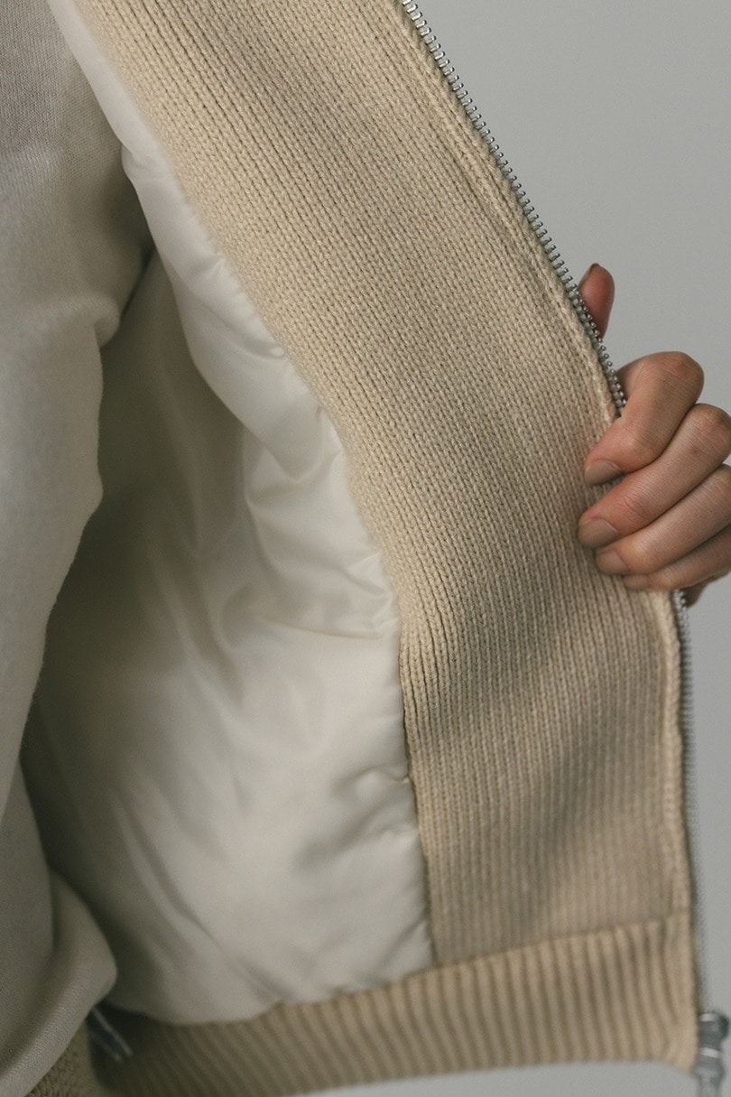 ニットパッファーブルゾン 詳細画像 IVOY 7