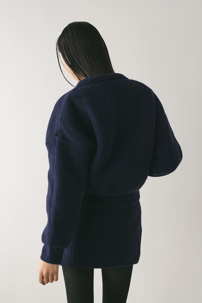 ニットパッファーブルゾン 詳細画像 NVY 8