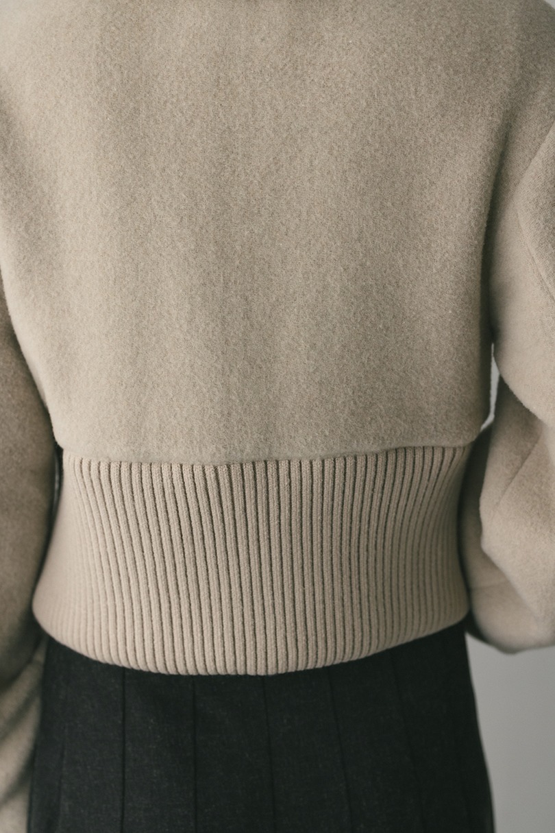 ワイドリブショートコート 詳細画像 L/BEG 11