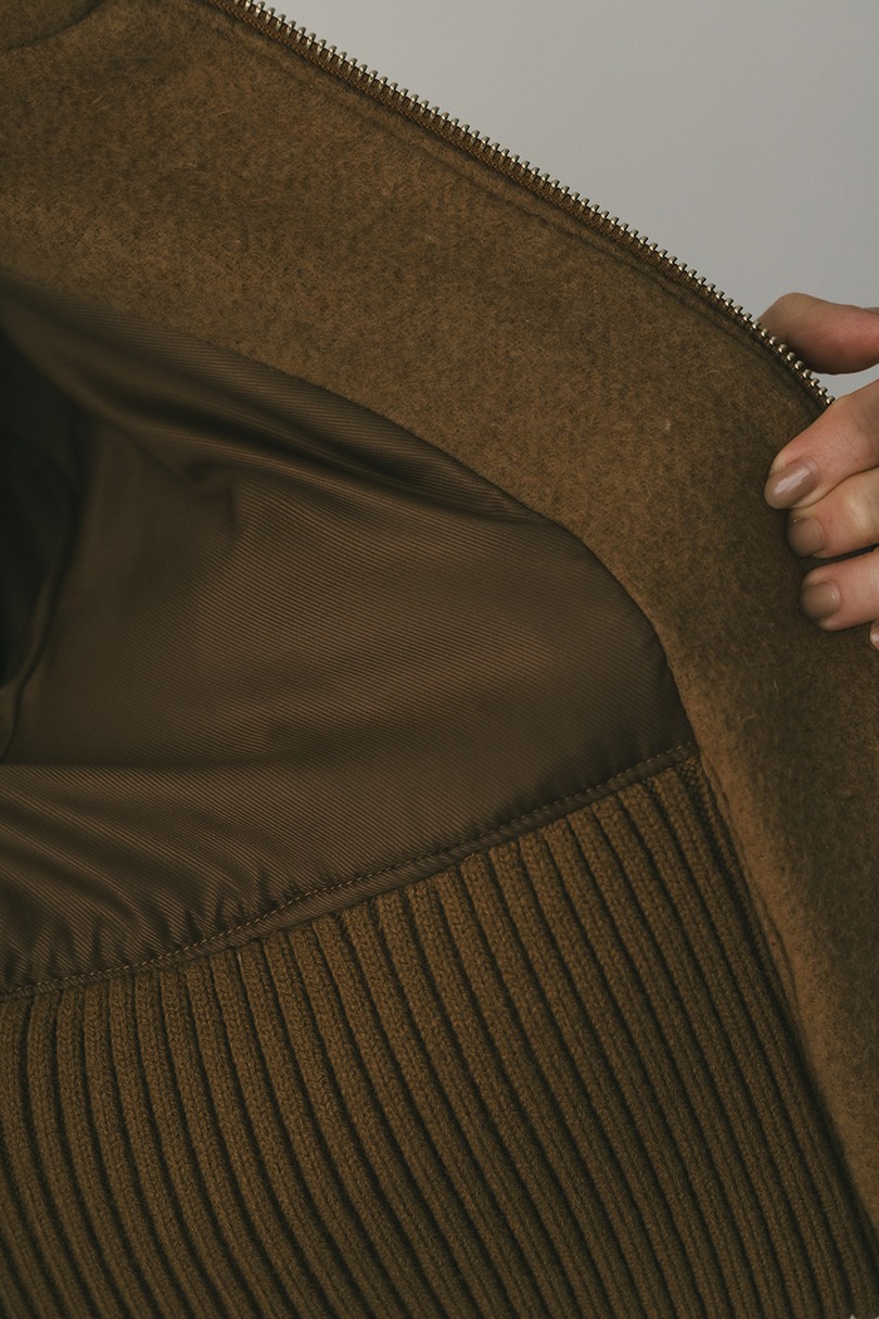 ワイドリブショートコート 詳細画像 CAM 10