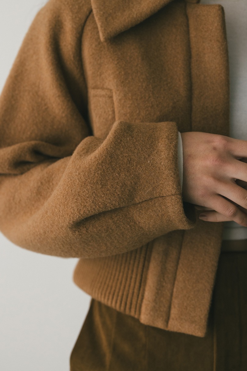 ワイドリブショートコート 詳細画像 CAM 11