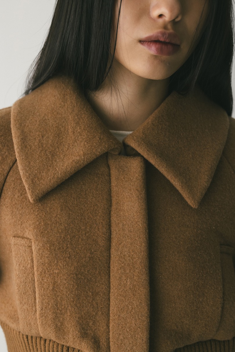 ワイドリブショートコート 詳細画像 CAM 7