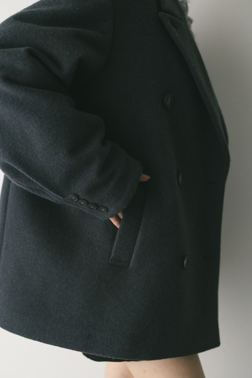 パワーショルダーPコート 詳細画像 C.GRY 7