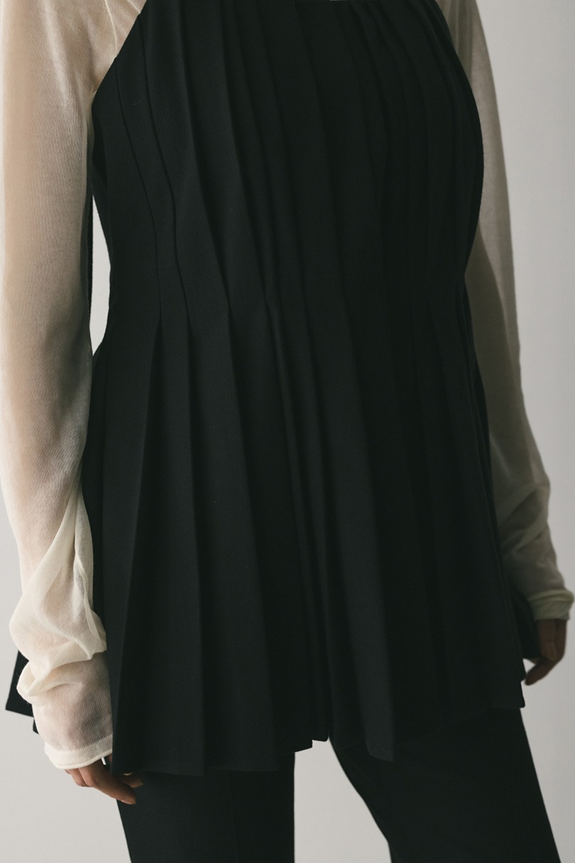 タッキングペプラムキャミ 詳細画像 BLK 7