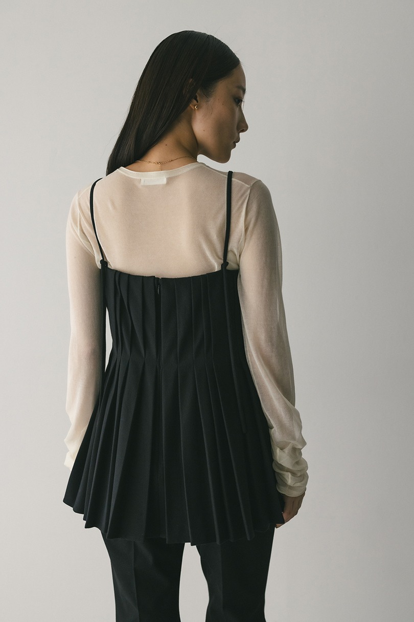 タッキングペプラムキャミ 詳細画像 BLK 9