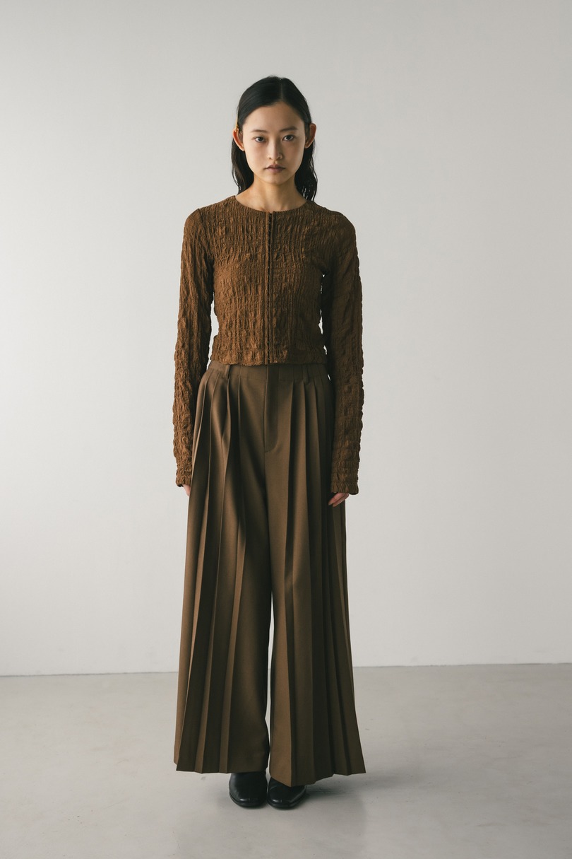 シャーリングコルセットトップ 詳細画像 BRN 2