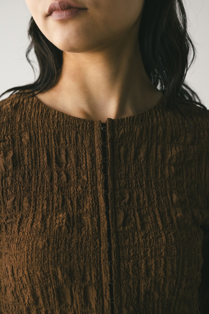 シャーリングコルセットトップ 詳細画像 BRN 5