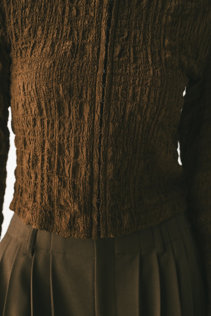 シャーリングコルセットトップ 詳細画像 BRN 6