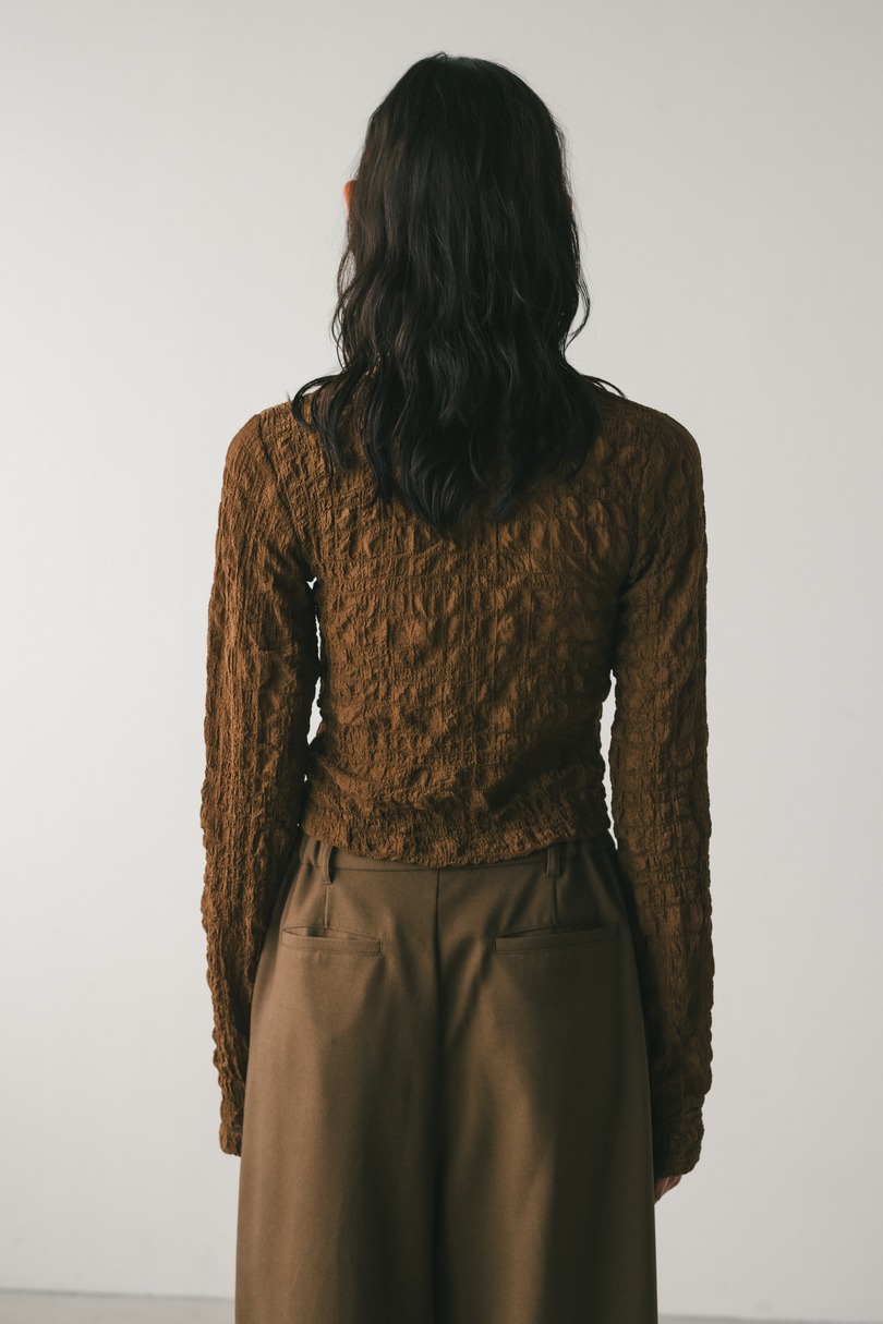 シャーリングコルセットトップ 詳細画像 BRN 8