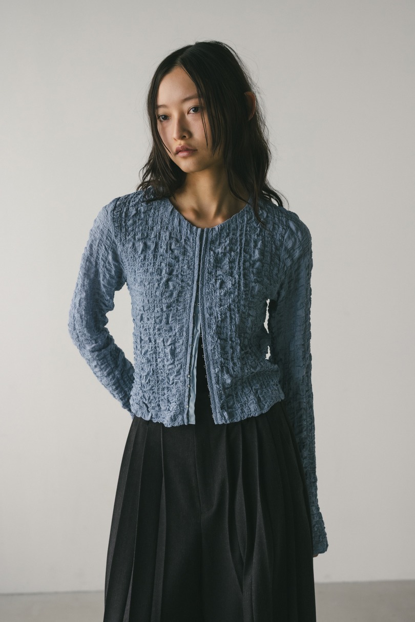 シャーリングコルセットトップ 詳細画像 BLU 3