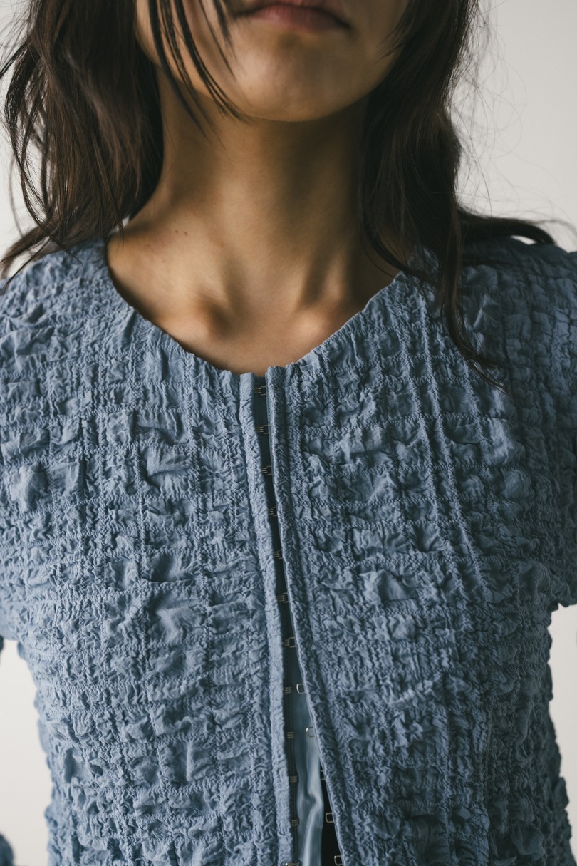 シャーリングコルセットトップ 詳細画像 BLU 4