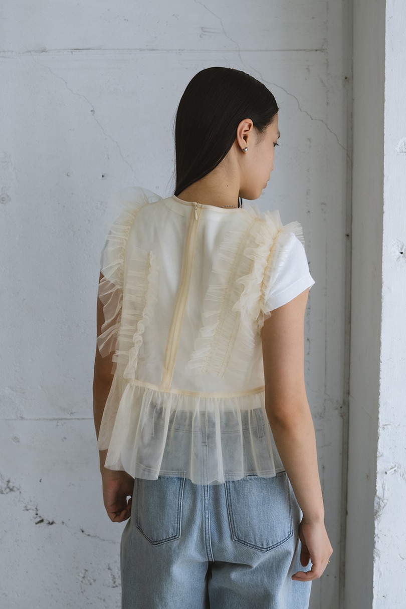 チュールフリルベスト 詳細画像 IVOY 5