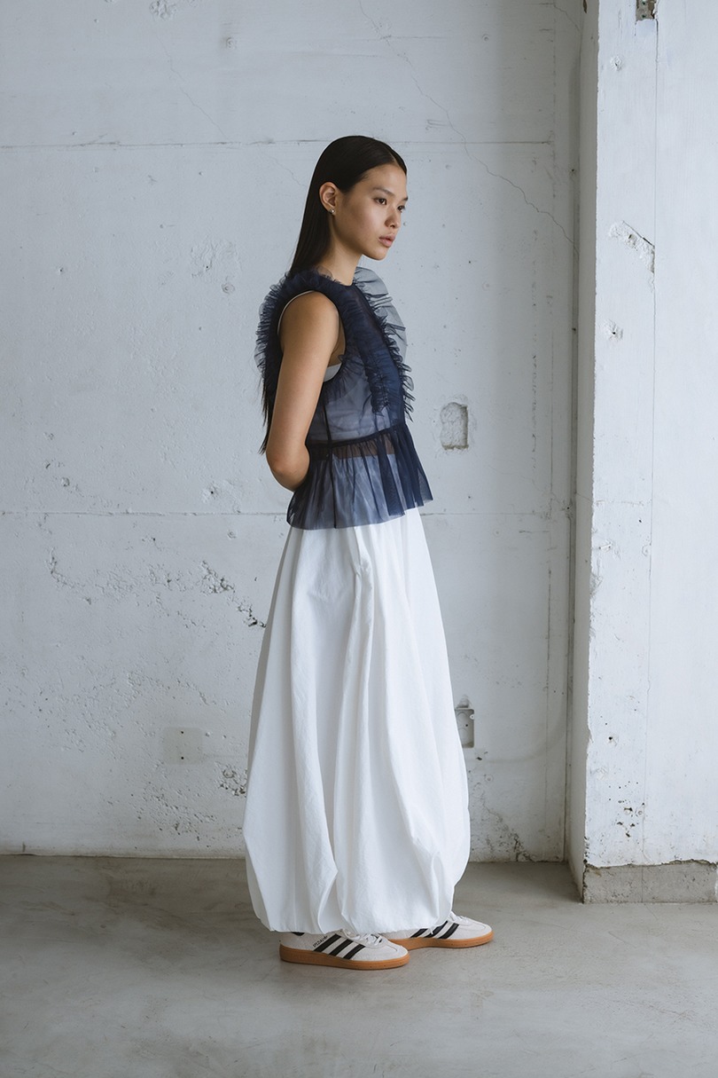 チュールフリルベスト 詳細画像 NVY 3