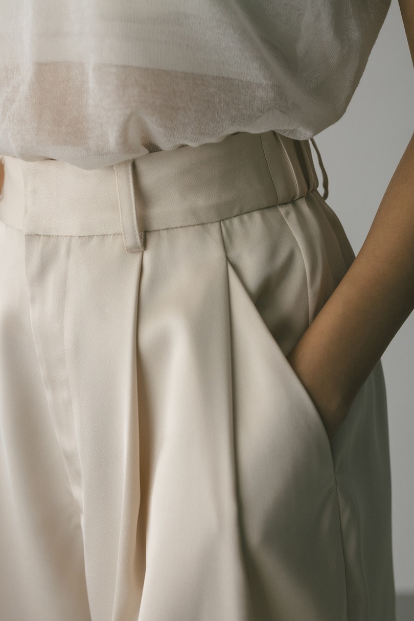 サテンハーフパンツ 詳細画像 IVOY 8