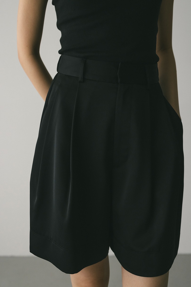 サテンハーフパンツ 詳細画像 BLK 4