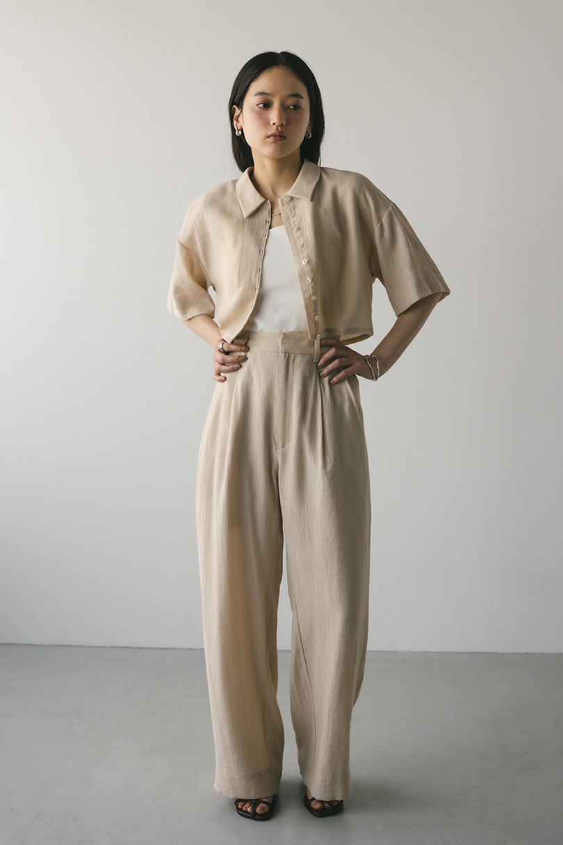 ワッシャーツータックパンツ 詳細画像 BEG 2