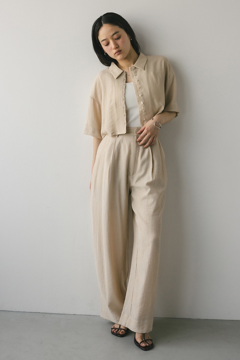 ワッシャーツータックパンツ 詳細画像 BEG 3