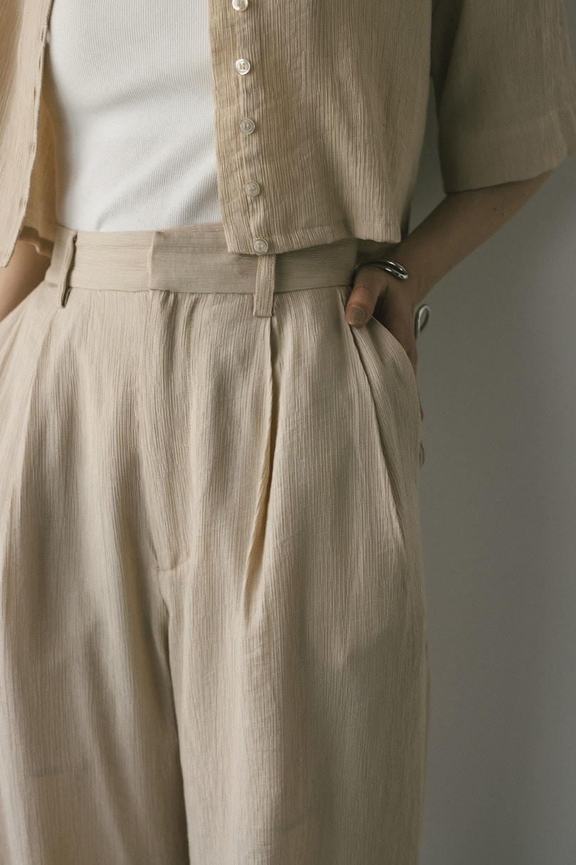 ワッシャーツータックパンツ 詳細画像 BEG 8