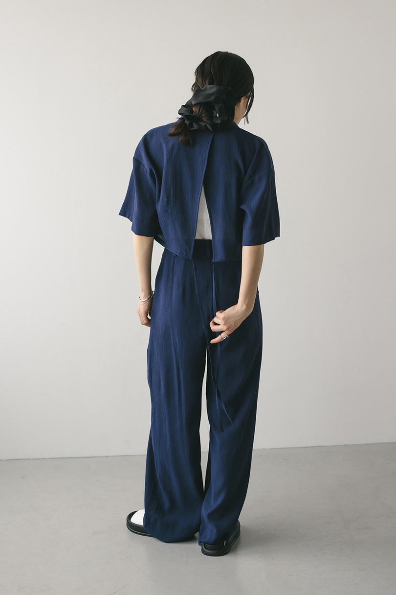 ワッシャーツータックパンツ 詳細画像 NVY 3