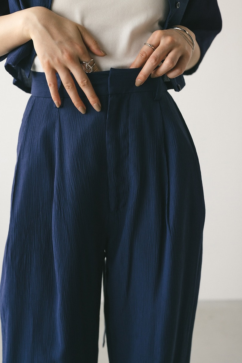 ワッシャーツータックパンツ 詳細画像 NVY 7