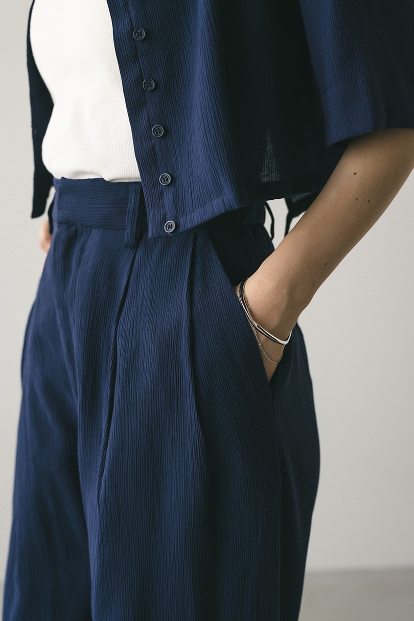 ワッシャーツータックパンツ 詳細画像 NVY 8