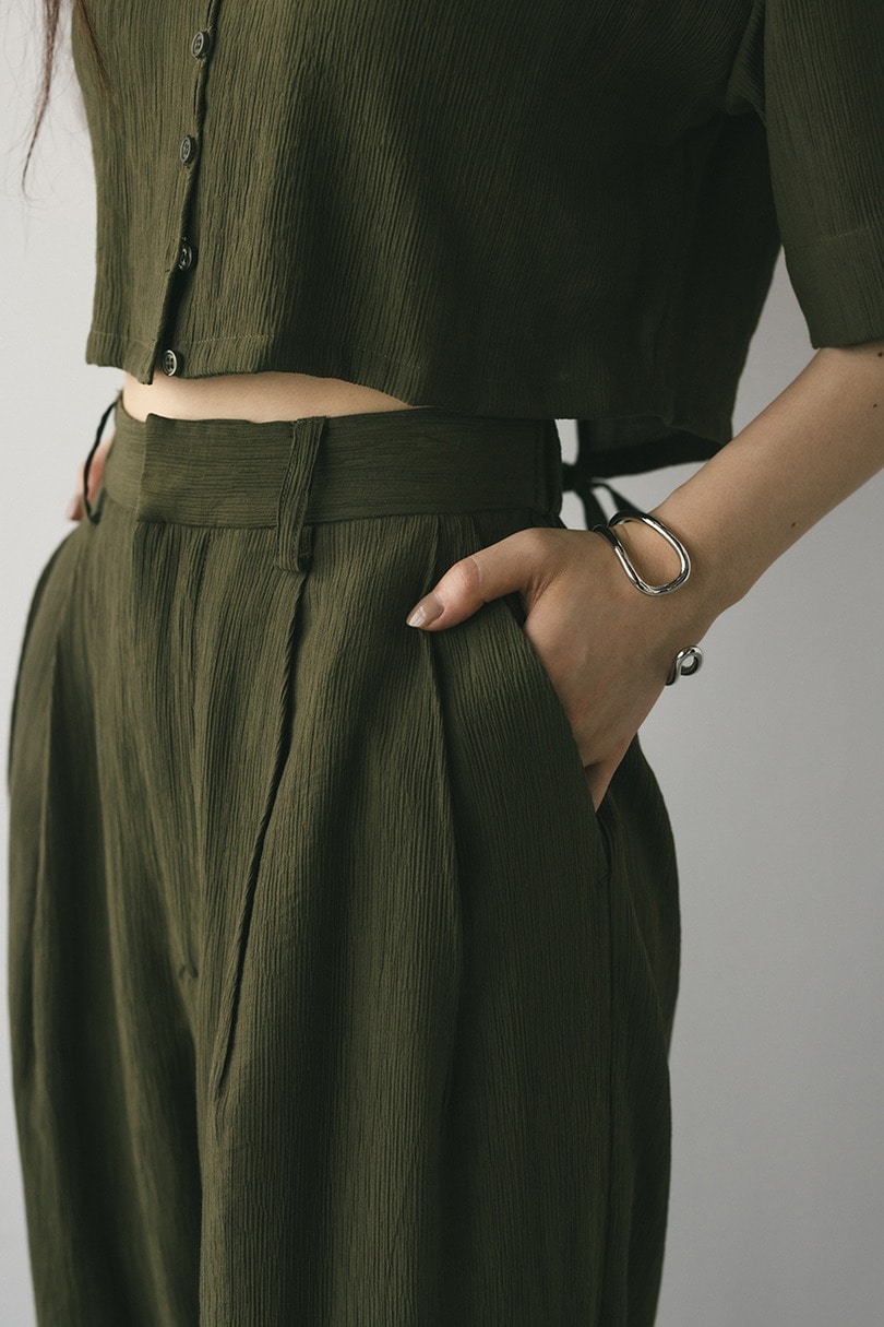 ワッシャーツータックパンツ 詳細画像 KHA 7