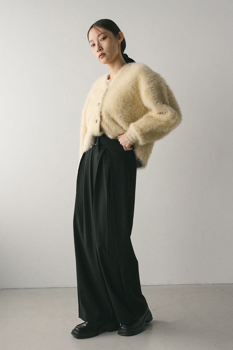 ウエストデザインサイドラップパンツ 詳細画像 BLK 3