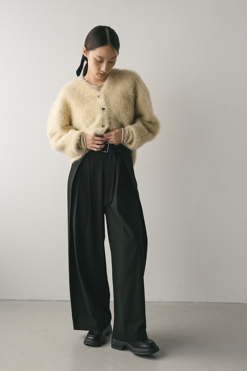 ウエストデザインサイドラップパンツ 詳細画像 BLK 4