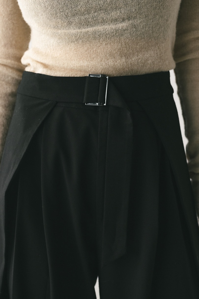 ウエストデザインサイドラップパンツ 詳細画像 BLK 6