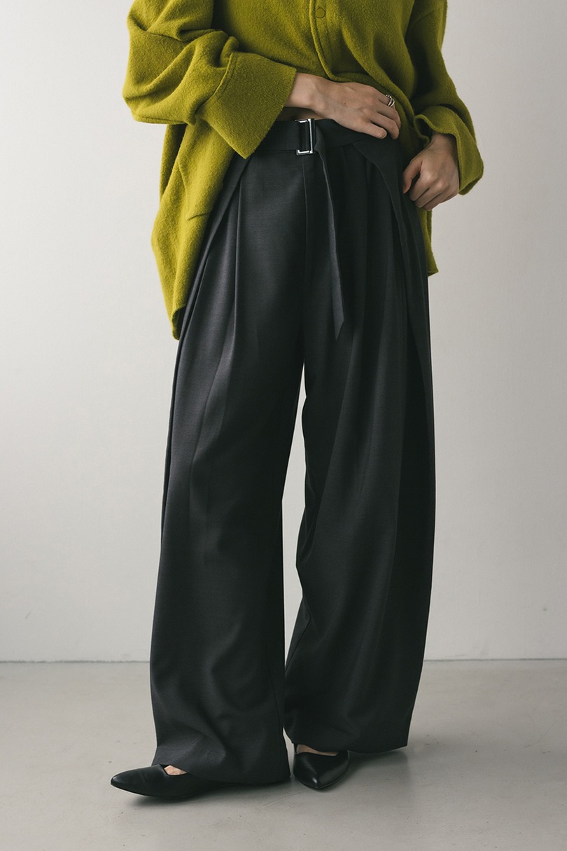 ウエストデザインサイドラップパンツ