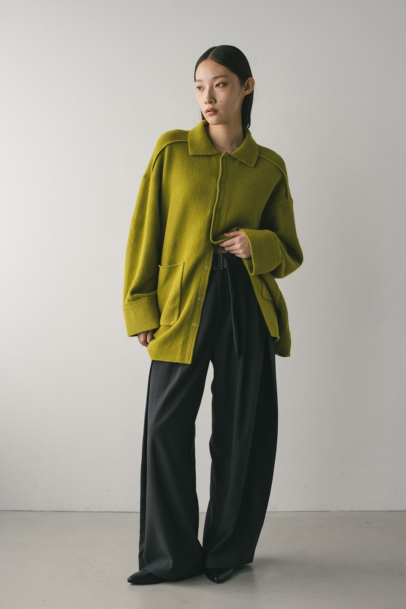 ウエストデザインサイドラップパンツ 詳細画像 GRY 2