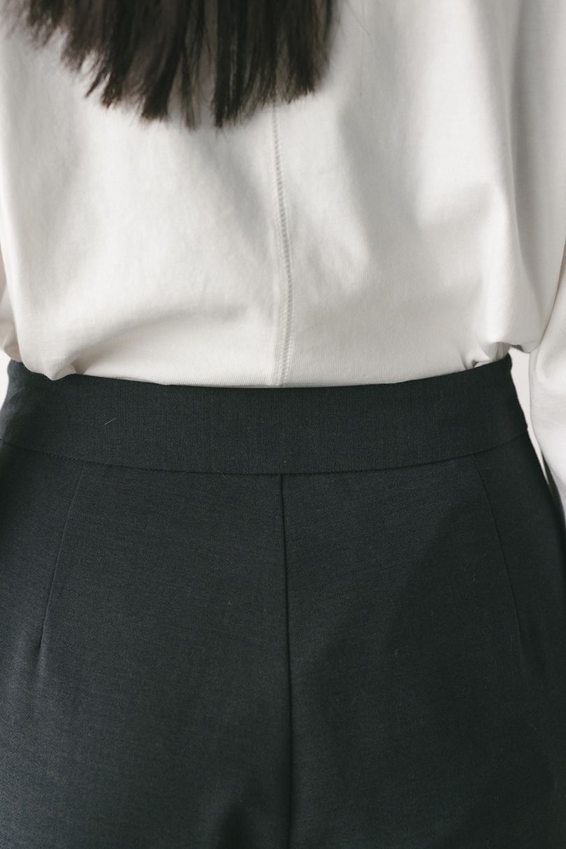 ウエストデザインサイドラップパンツ 詳細画像 GRY 7