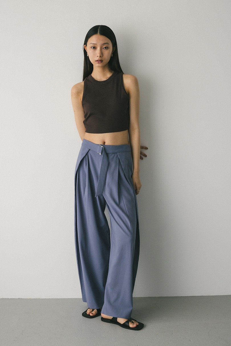 ウエストデザインサイドラップパンツ 詳細画像 SAX 2
