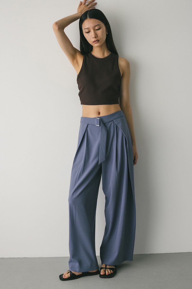 ウエストデザインサイドラップパンツ 詳細画像 SAX 4