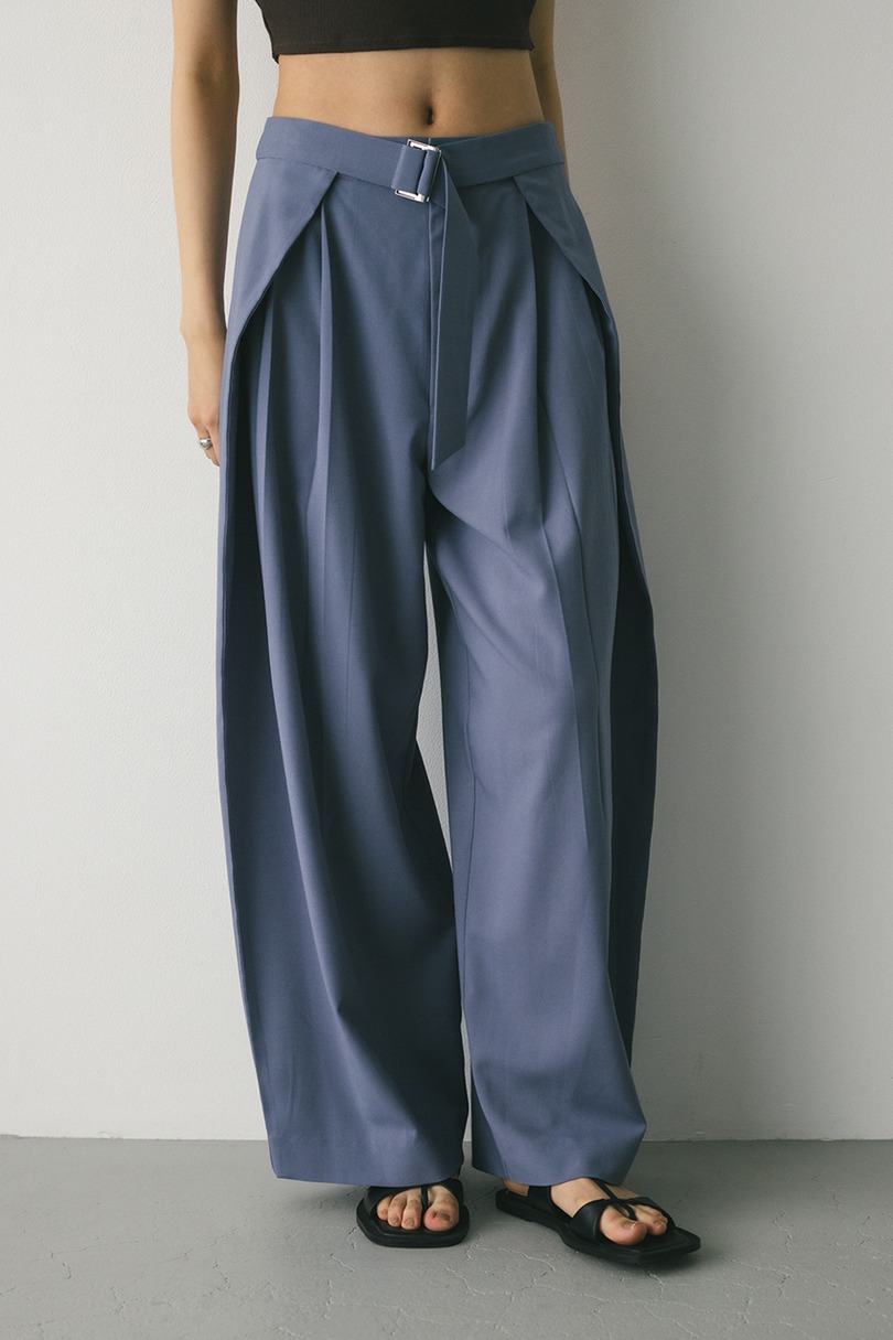 ウエストデザインサイドラップパンツ 詳細画像 SAX 5