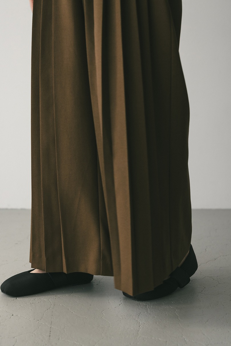 メランジタックワイドパンツ 詳細画像 BRN 5