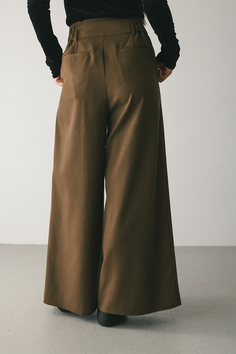 メランジタックワイドパンツ 詳細画像 BRN 6