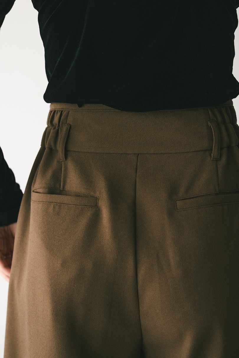 メランジタックワイドパンツ 詳細画像 BRN 7