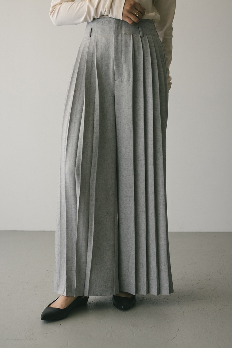 メランジタックワイドパンツ 詳細画像 L/GRY 2