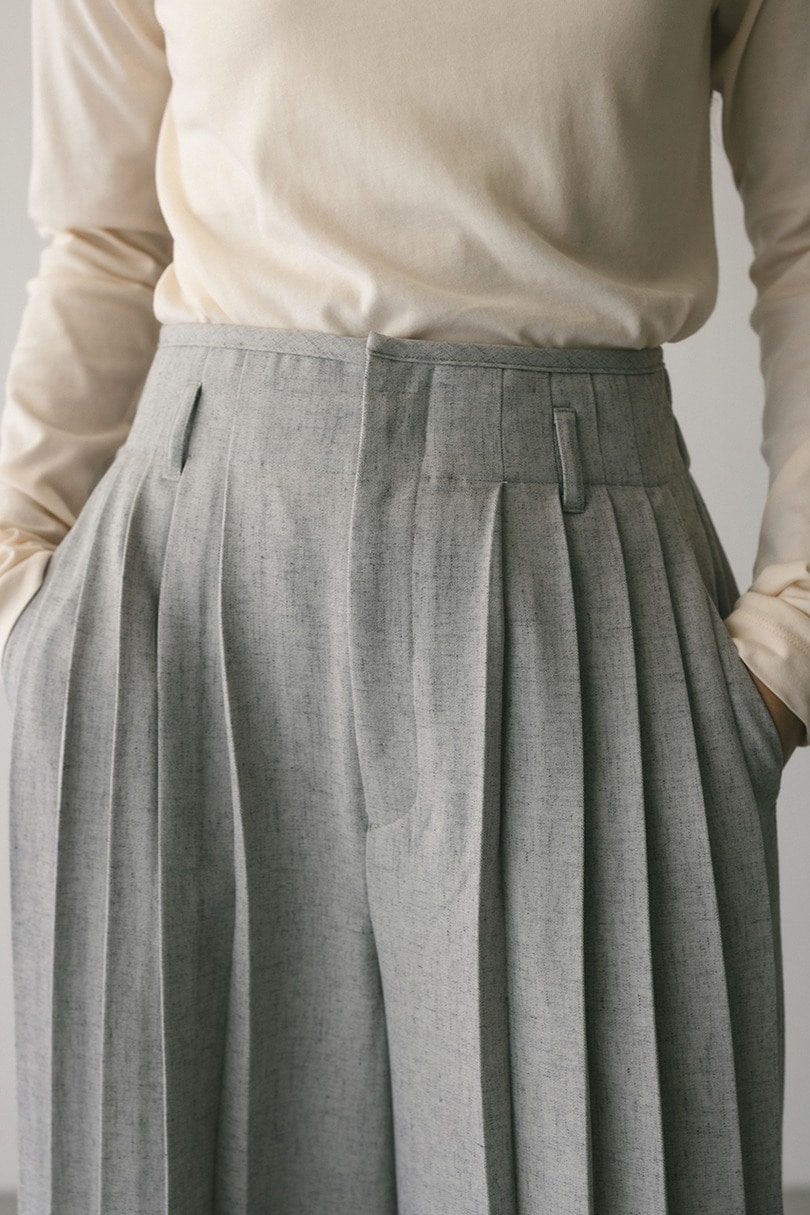 メランジタックワイドパンツ 詳細画像 L/GRY 3