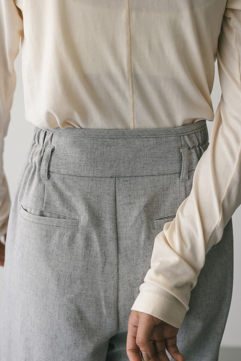 メランジタックワイドパンツ 詳細画像 L/GRY 8