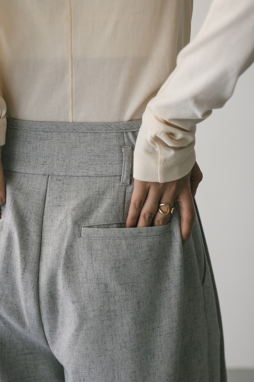 メランジタックワイドパンツ 詳細画像 L/GRY 9