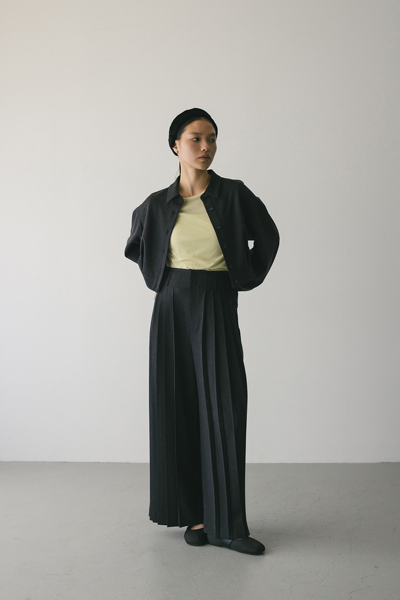 メランジタックワイドパンツ 詳細画像 C.GRY 3